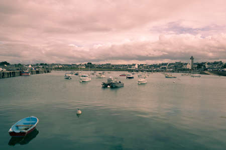 Roscoff, a small town of character in FinistÃ¨re in Brittany.のeditorial素材