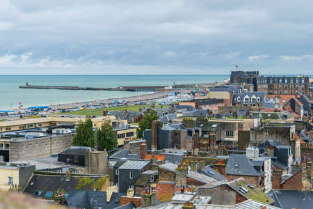 Dieppe, its castle, Normandy, France.のeditorial素材