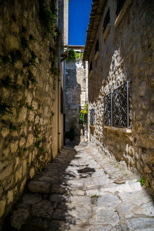 Saint Paul de Vence village on the French Rivieraの写真素材
