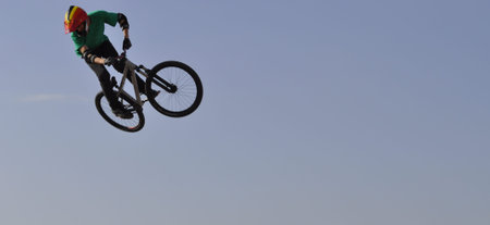 Freestyle figure made by a rider