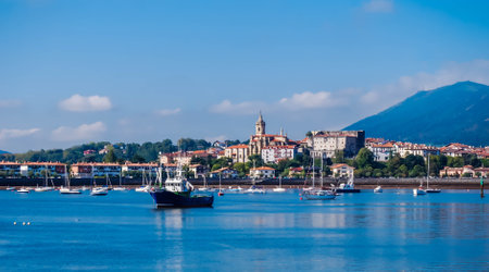 Saint-Jean-de-Luz. southwest of France, New Aquitaine.の写真素材