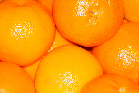 bright and beautiful orange background with oranges