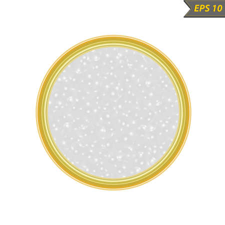 White caviar vector illustration isolated on white background.のイラスト素材