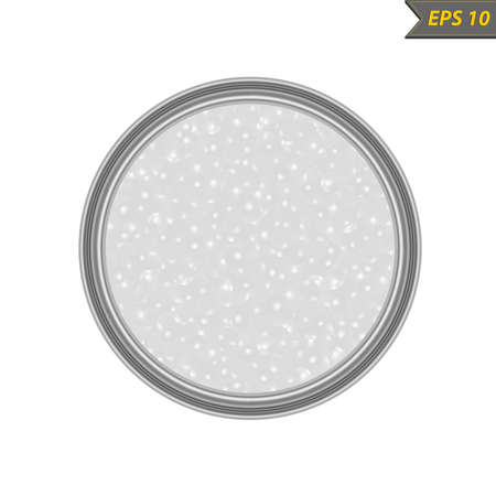 White caviar vector illustration isolated on white background.のイラスト素材