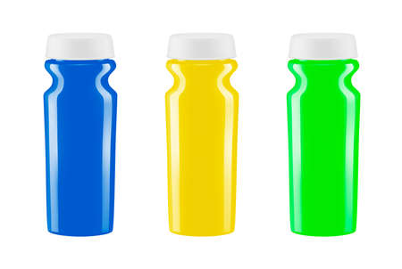 Plastic sports bottle vector illustration isolated on white backgroundのイラスト素材