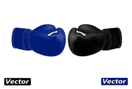 Realistic boxing gloves vector illustration.のイラスト素材