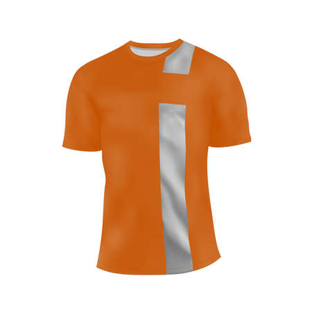 T-shirt isolated on white background.Vector illustration.のイラスト素材