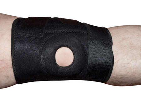 a foot bandage for the kneeの写真素材
