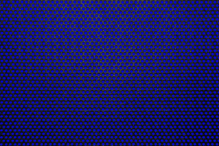 Blue background behind the black mesh.