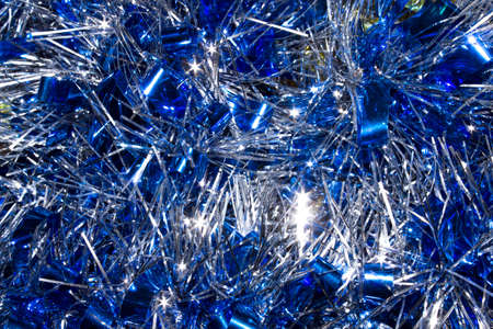 Christmas background.New year's rain. Bright christmas decorationsの写真素材