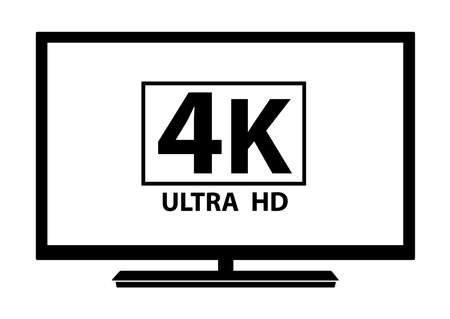 Logo LCD TV in vector on white background.のイラスト素材