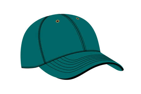 Cap in vector on white background. Cap in vector on white background.のイラスト素材