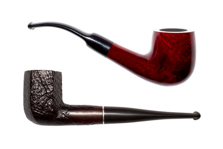 Smoking pipe isolated on white background.