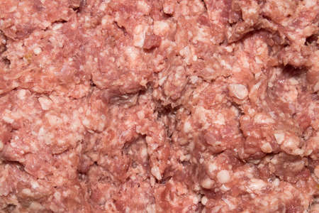 Minced meat with onions.Background of minced meat.の写真素材