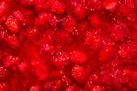 Strawberries in sugar.の写真素材