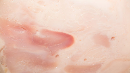 Chicken roll.Background of ham.Sausage ham.