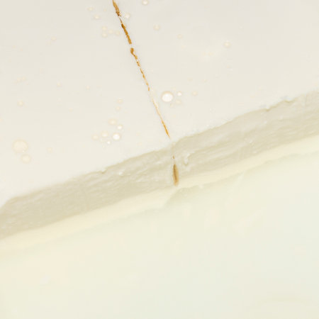 Sheep's milk cheese.Cheese is a fermented milk product.Cheese background.Brynza is a pickled cheese.Fermented dairy products.の写真素材