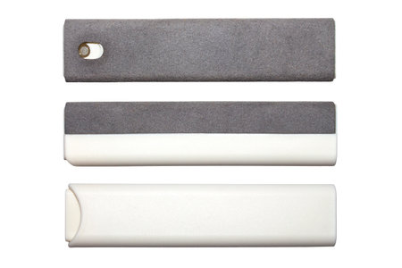 A tool for cleaning smartphone screens.Screen cleaner on a white background.の写真素材