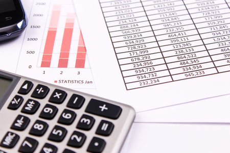 Financial accounting stock market graphs analysis