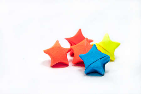 Colorful Origami Starsの写真素材