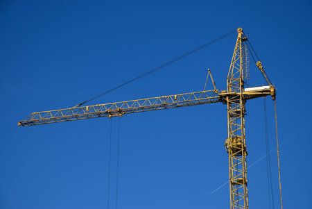 Crane at work