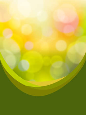 Green bokeh abstract lightのイラスト素材
