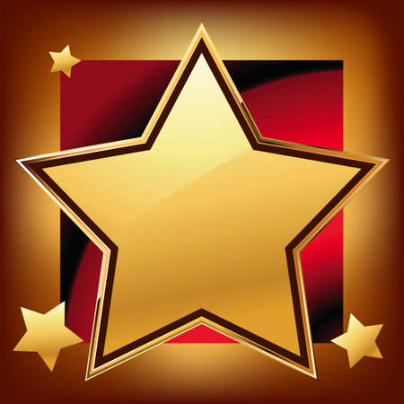 Golden starのイラスト素材