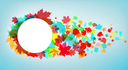 Autumnal floral background のイラスト素材