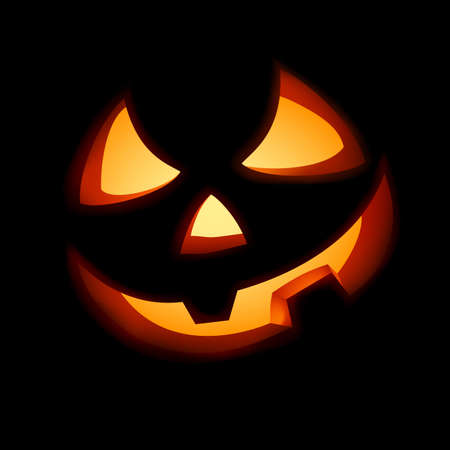 A grinning Jack O Lantern. の写真素材