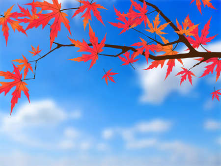 Japanese autumn. EPS8の写真素材