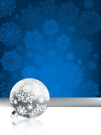 Christmas background with Snowflakes and copyspace. EPS8の写真素材