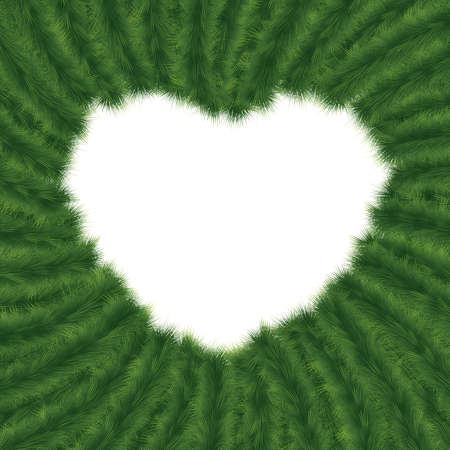 Christmas framework in form of heart. のイラスト素材