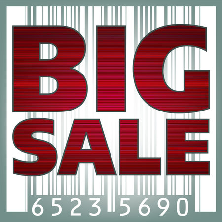 Big sale barcode illustration. のイラスト素材