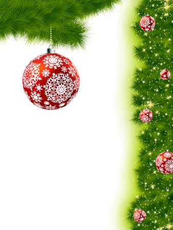 Thank You Card With A Christmas Balls . の写真素材