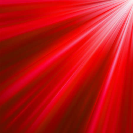 Red luminous rays. EPS 8 vector file included のイラスト素材