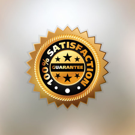 Risk-free guarantee label.のイラスト素材
