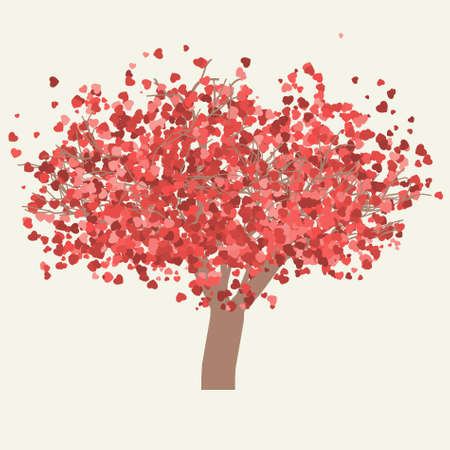 valentine tree.のイラスト素材