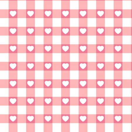 Swatch ready seamless Hearts のイラスト素材