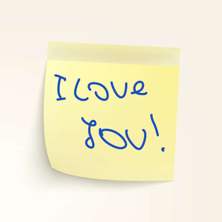 Sticky-note: I Love You!  のイラスト素材