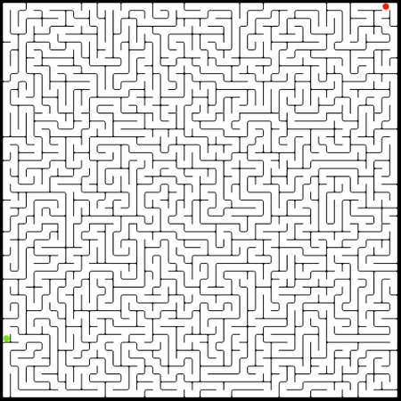 Vector illustration of perfect maze. EPS 8 vector file includedのイラスト素材