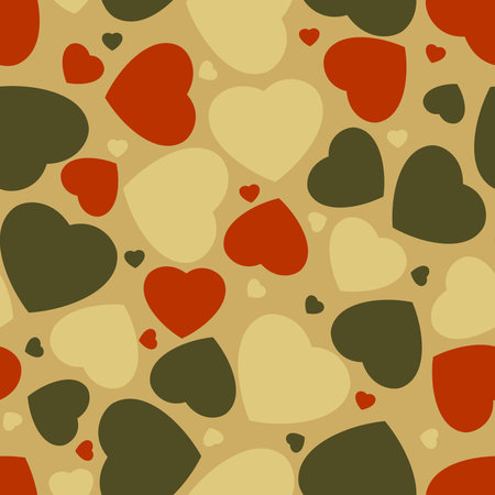 Hearts seamless Background. EPS 8 vector file included
