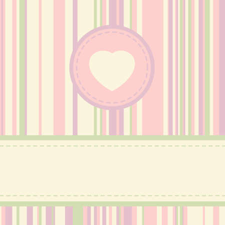 Vintage valentine card template. EPS 8 vector file includedのイラスト素材