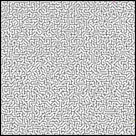 Vector illustration of perfect maze.のイラスト素材