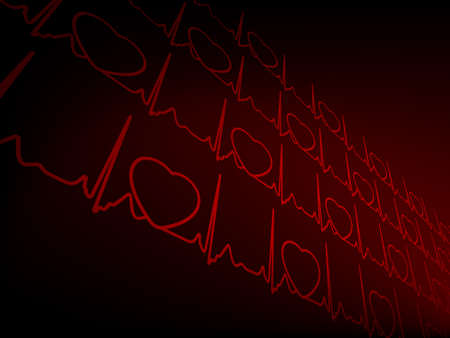 Cardiogram EKGのイラスト素材