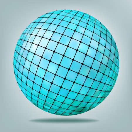 Abstract blue party Background with disco ball. EPS 8 vector file includedのイラスト素材