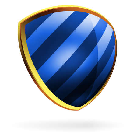 Vector blue shield template item. EPS 8 vector file includedのイラスト素材