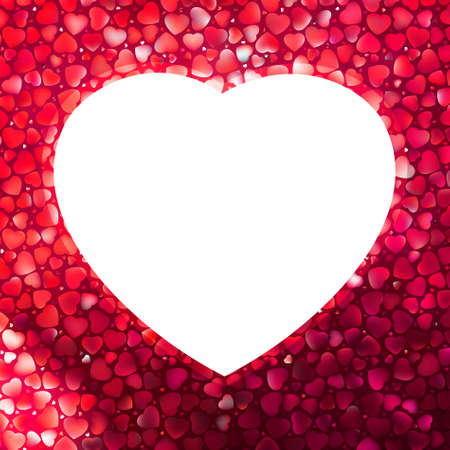 Valentine's card with copy space. EPS 8 vector file includedのイラスト素材