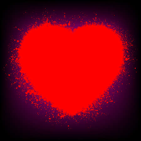 Valentine grunge heart card. EPS 8 vector file includedのイラスト素材