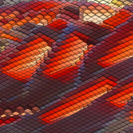 Abstract 3d colorful mosaic background. EPS8. To see similar visit my portfolioのイラスト素材