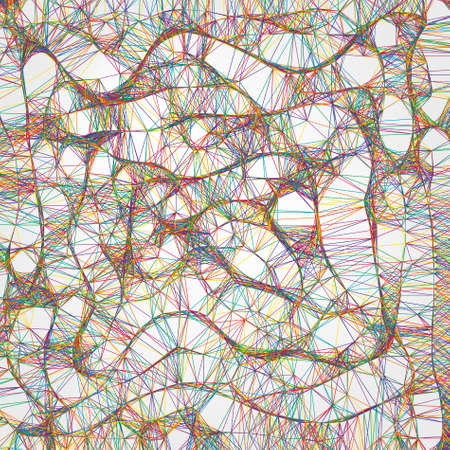 Abstract Colorful lines on neutral Background.の写真素材